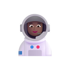  Woman Astronaut: Medium-Dark Skin Tone