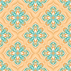 Ethnic ikat seamless pattern traditional design illustration for background carpet clothing and home decoration 