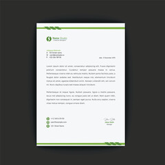 Free victor and corporate business letterhead template
