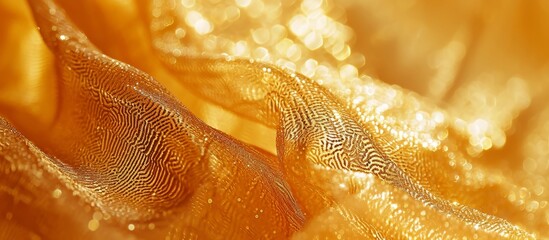 Captivating Macro Photography Showcasing the Golden Paper Texture: A Macro Delight with Golden Hues on Paper's Alluring Texture