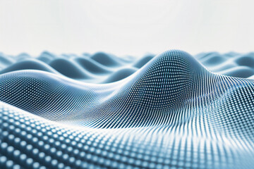 Abstract Futuristic Network Flow with Blue Glowing Lines and Dark Background, Modern Tech Concept