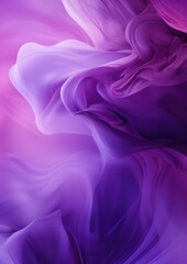 Obraz premium Purple abstract background with smoke waves. Generative AI.