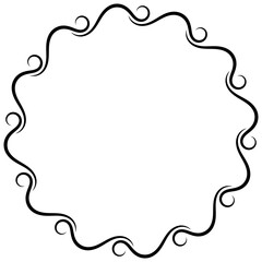 Aesthetic round border line