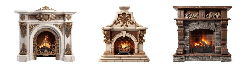 Fireplace. fireside charm.