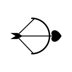 love arrow icon vector design in trendy style