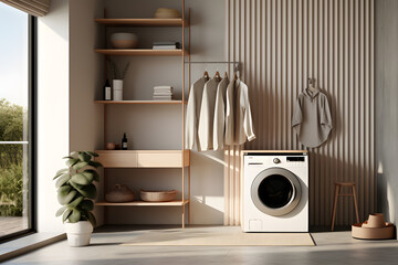 Contemporary laundry room