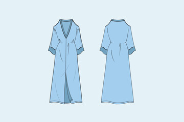 Long Sleeve Beach Dress