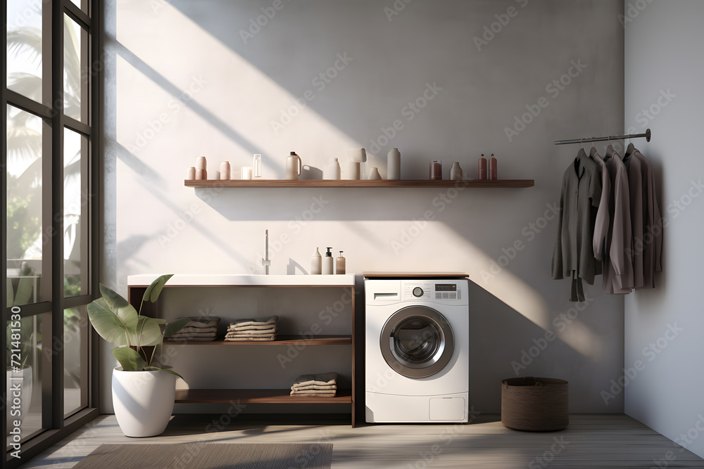 Poster contemporary laundry room