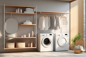 Contemporary laundry room