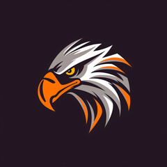Obraz premium Majestic Eagle Logo Design: A Perfect Blend of Modern Artistry and Traditional Symbolism for Brand Identity