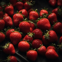 Full frame red strawberry background , healthy food full frame