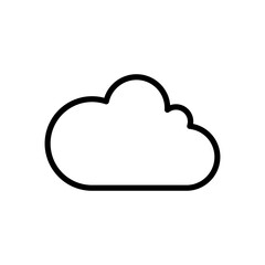 cloud icon vector design in trendy style