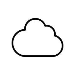 cloud icon vector design in trendy style