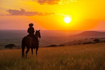Sunset horseback safari with wildlife encounters and savanna views