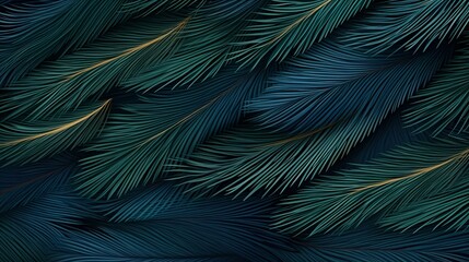 seamless background with coniferous branches pattern, coniferous, fir, 
