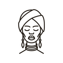 African woman in a turban