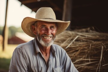 Portrait of a middle aged male farmer