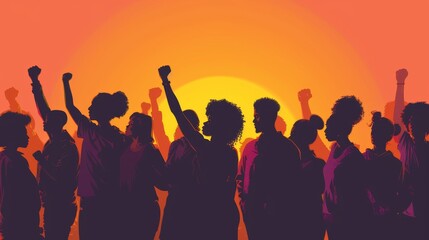 Fototapeta premium Empowering African American Voices: A Beacon of Strength and Unity