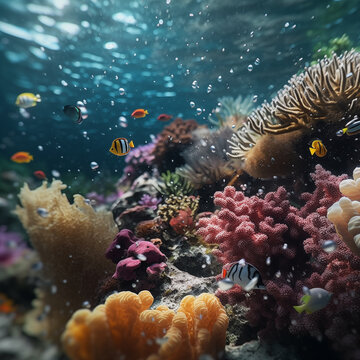 A detailed image of the underwater world.