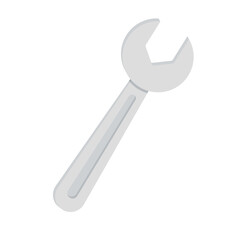 Isolated tool graphic icon symbol of a wrench