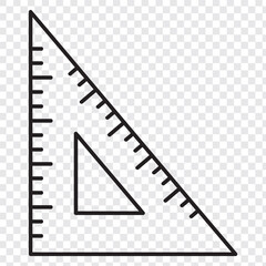 Measure ruler line icon. linear style sign for mobile concept and web design. Ruler and arrow outline vector icon. Symbol, logo illustration. Pixel perfect vector graphics