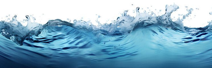 Sea water surface cut out, transparent background, PNG.
