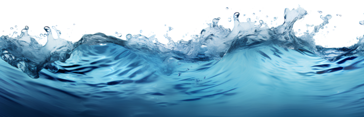 Sea water surface cut out, transparent background, PNG.
