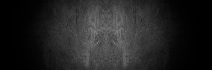 Old wall texture cement dark black gray background abstract grey color design are light with white gradient background.