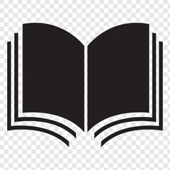 Book icon . open book sign and symbol. ebook icon