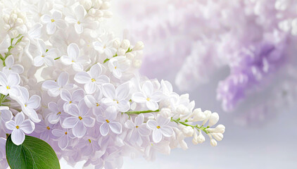Lilac wiosenne  pastelowe kwiaty tapeta - obrazy, fototapety, plakaty