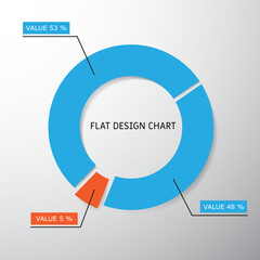 Vector business chart vector chart for web