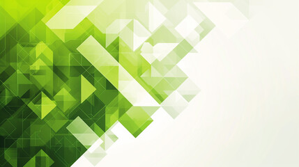 Obraz premium green & white geometric background vector presentation design. Abstract PowerPoint and Business background.