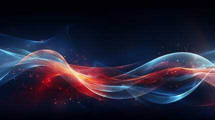 Abstract representation of cosmic energy waves resonating through the vastness of space