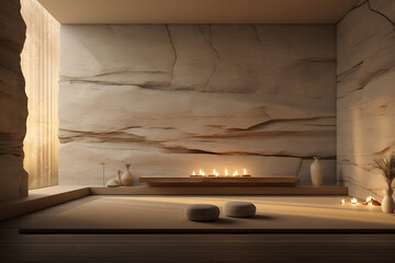 Modern meditation room zen place