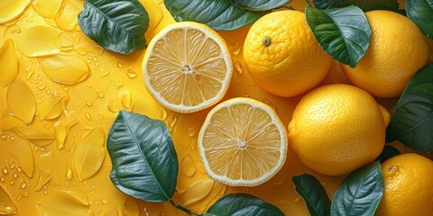 A vibrant and diverse group of citrus fruits, including meyer lemons, bitter oranges, pomelos, and yuzu, create a beautiful and nutritious display of natural produce