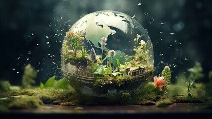 Obraz na płótnie Canvas Global Goal of Eco Friendly for the Enviro UHD Wallpaper