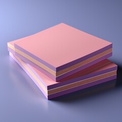 Pink And Purple Empty Square Paper Notes UHD Wallpaper