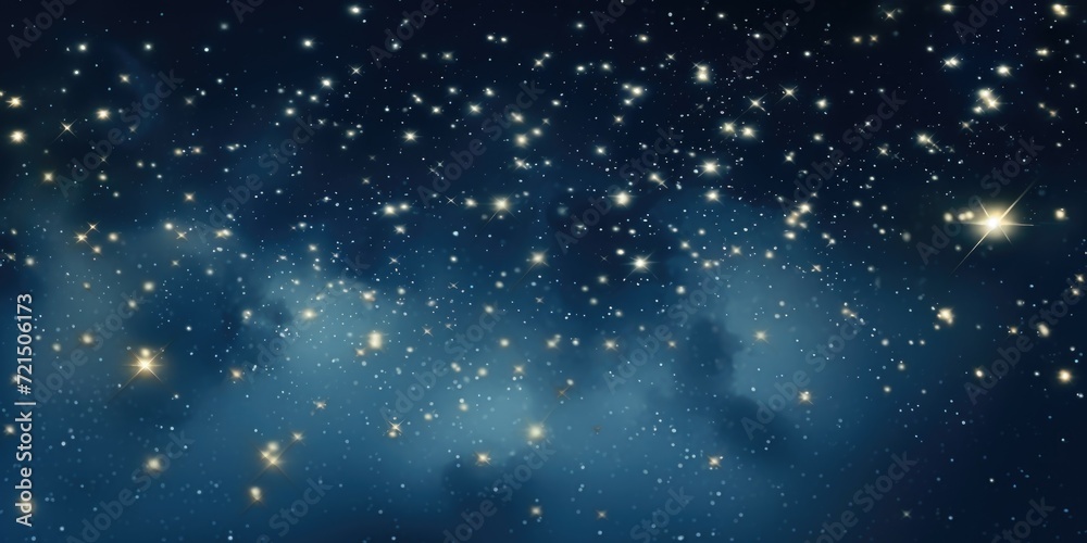 Poster a stunning night sky filled with an abundance of twinkling stars. perfect for adding a touch of magi