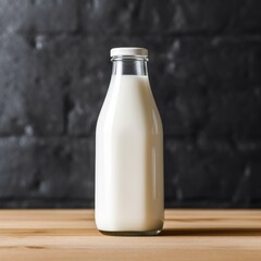 Milk bottle mockup for branding