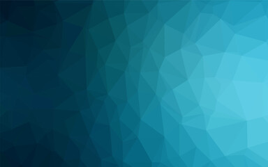 Dark BLUE vector blurry triangle template. Brand new colorful illustration in with gradient. Polygonal design for your web site.