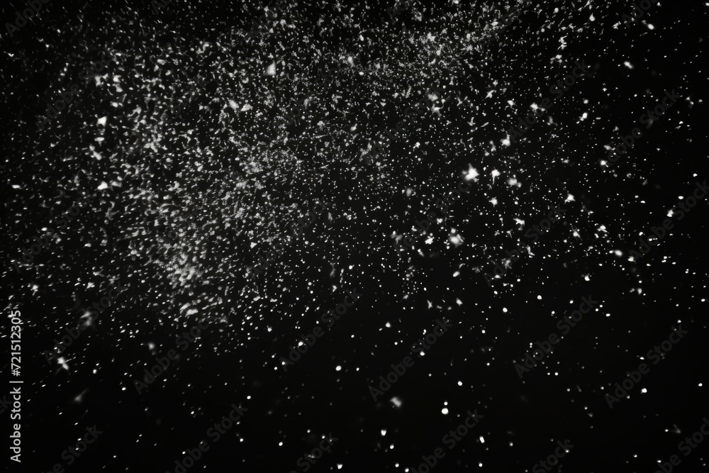 Poster a captivating black and white photo capturing the beauty of falling snow. perfect for adding a touch