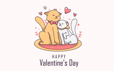 Happy Valentine's Day Vector Illustration Design 