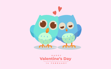 Happy Valentine's Day Vector Illustration Design 