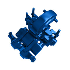 Metal abstract shape, 3d render © neurostructure