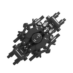 Metal abstract shape, 3d render © neurostructure