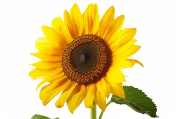 Sunflower, isolated, white background
