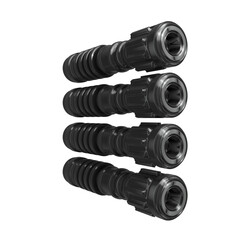 Metal abstract shape, 3d render © neurostructure