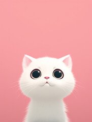 cat, cartoon, minimalism сreated with Generative Ai