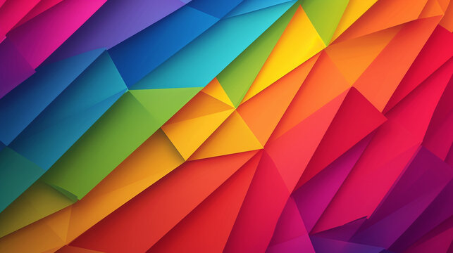 Naklejki LGBTQ geometric background vector presentation design. PowerPoint and Business background.
