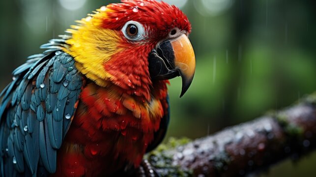 high quality macro image of parrot UHD Wallpaper